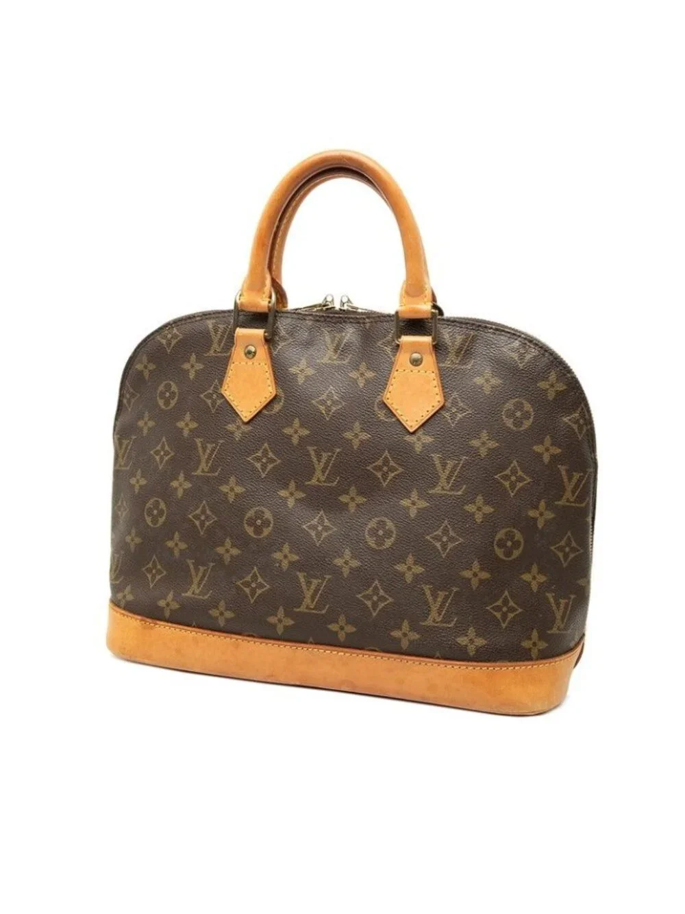 Louis Vuitton Monogram Alma PM 2-Way Shoulder Bag Brown Leather